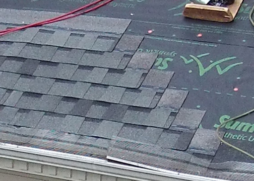 HP42 Shingle Installation Close Up - HP/HP42 Case Study
