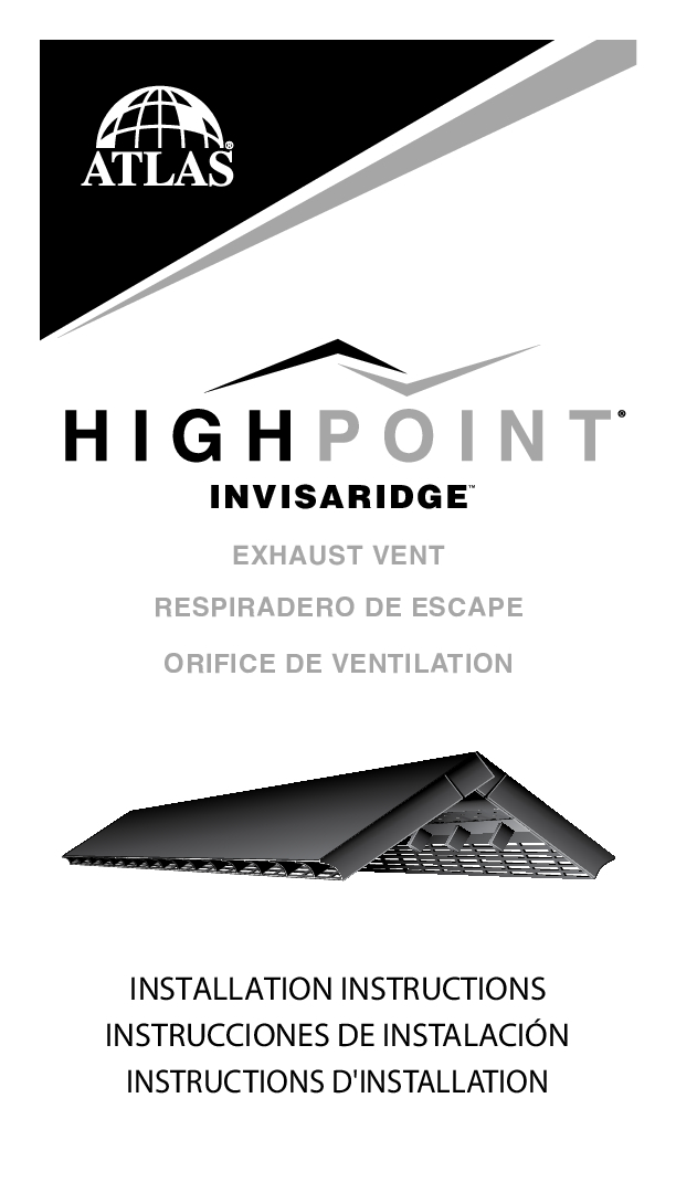 HighPoint InvisaRidge Installation Instructions