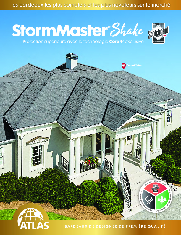 StormMaster Shake Brochure French Canadian