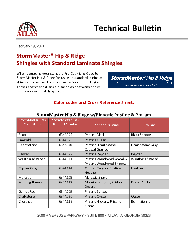 StormMaster H&R With Atlas Standard Laminate Shingles
