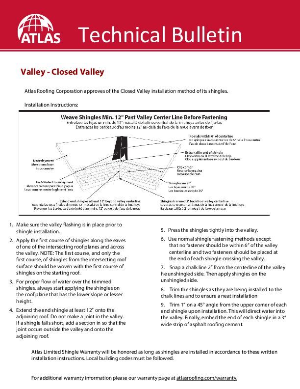 Valley - How to Install a Closed Valley