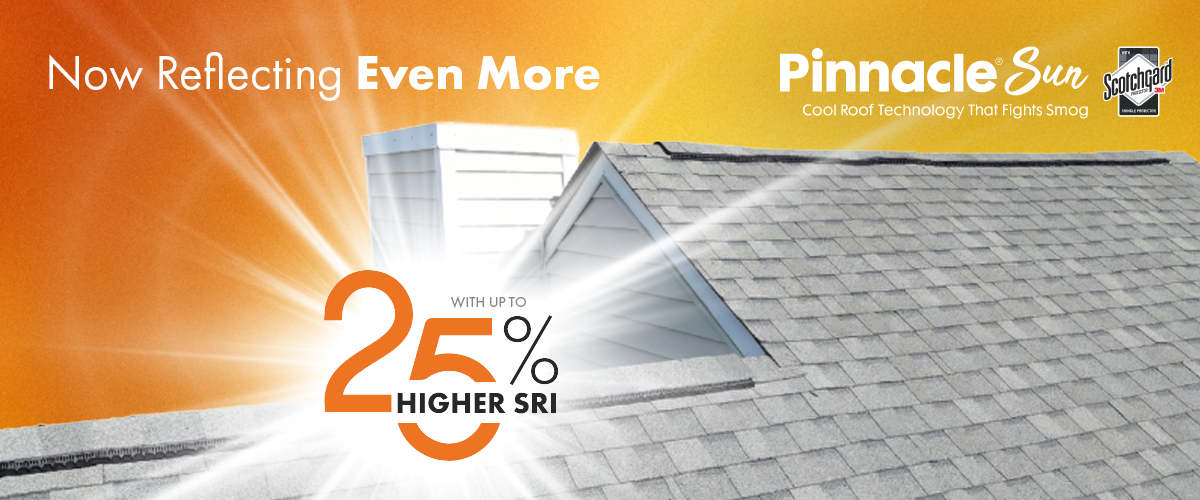 Enhanced Pinnacle® Sun Shingles with Increased Solar Reflectivity and New Color Addition